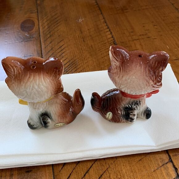 Vintage Ceramic Cat Kitten Salt & Pepper Shakers‎ Made in Korea 3” - Picture 5 of 8